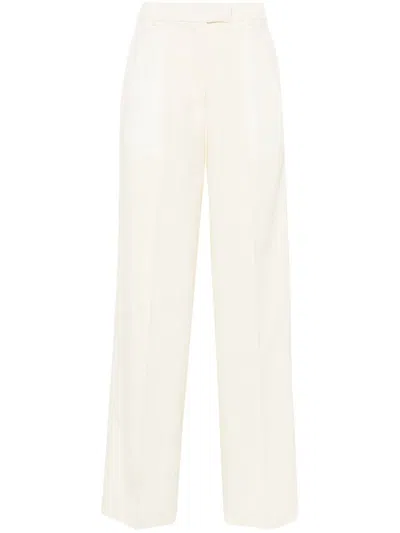 Officine Generale Nastia High-waist Palazzo Pants In White