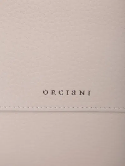 Orciani Sveva Soft Medium Ivory Bag In Pink