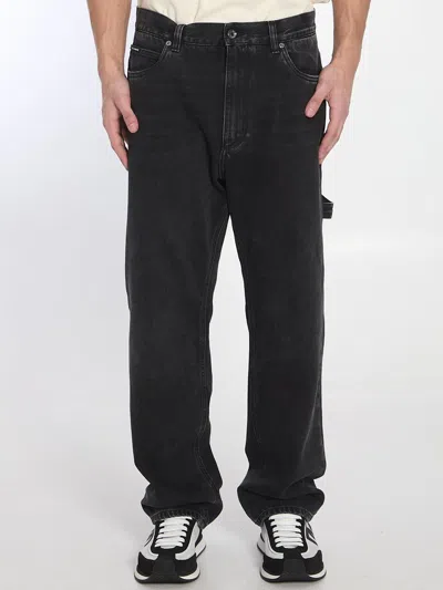 Dolce & Gabbana Dolce&gabbana Men Over Jeans In Black