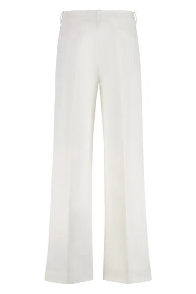 P.a.r.o.s.h Parosh Celebrity Wide-leg Trousers In White
