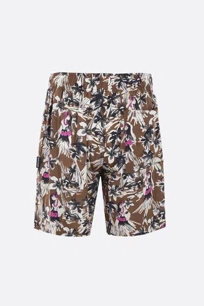 Palm Angels Hawaiian Print Shorts