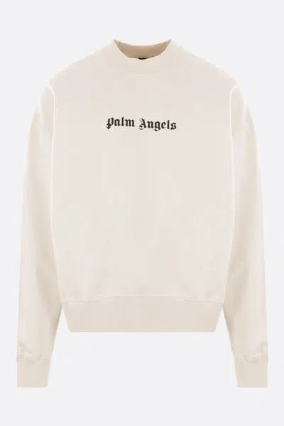 Palm Angels Classic Logo Sweater In Neutral