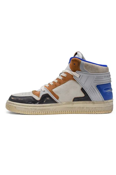 Philippe Model High-top Sneakers With Padded Collar And Rubber Sole In Multi