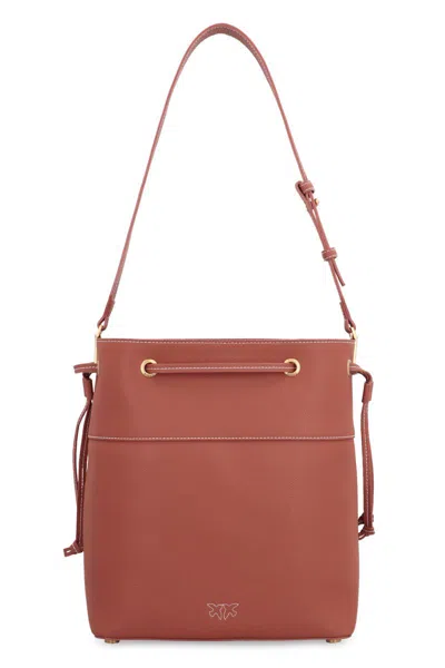 Pinko Leather Bucket Bag