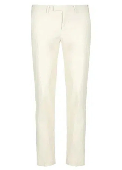 Pt Torino Cotton Trousers In White