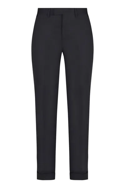 Pt Torino Trousers Back Side Pockets Loops In Black