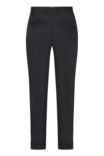 Pt Torino Trousers Back Side Pockets Loops In Black