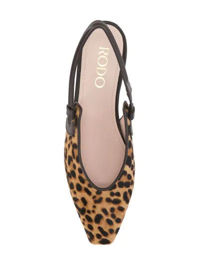 Rodo Leopard-print Ballerina Shoes