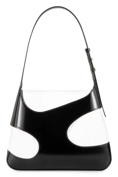Ferragamo Salvatore  Leather And Canvas Shoulder Bag