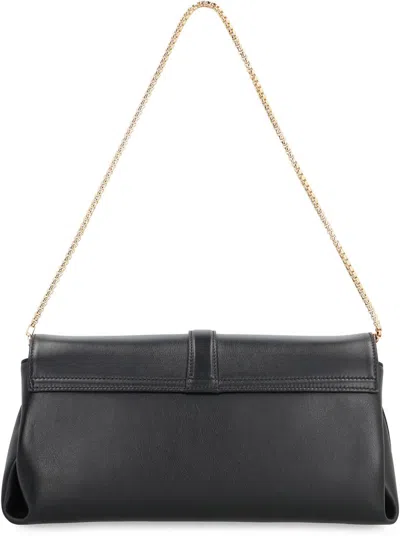 Ferragamo Leather Crossbody Bag In Black