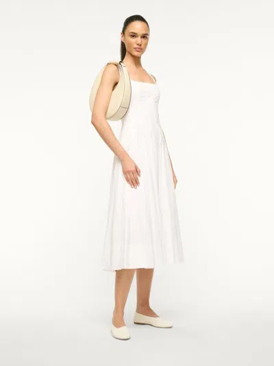 Staud Moon Bag Handbag In White