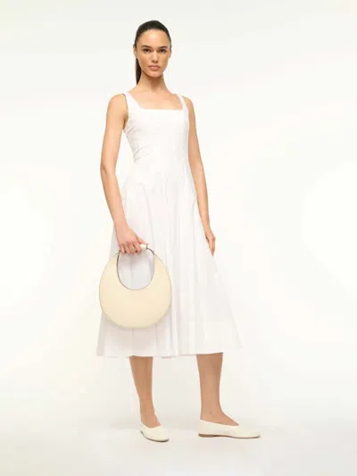 Staud Moon Bag Handbag In White
