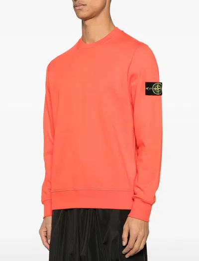 Stone Island Sweater  Men Color Red In Orange