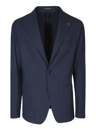 Tagliatore Blue Tailored Suit In Blue