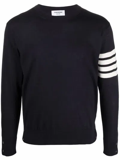 Thom Browne Striped Wool Round Neck Sweater