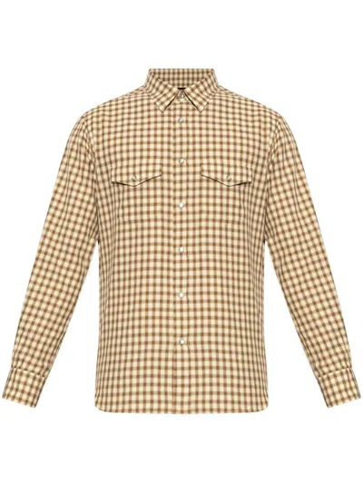 Tom Ford Checked Button-up Shirt In Multi