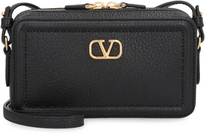 Valentino Adjustable Strap Leather Shoulder Bag