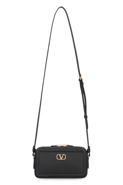 Valentino Adjustable Strap Leather Shoulder Bag