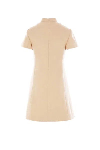 Valentino Embroidered Woven Mini Dress With Tassels Birch In Multi