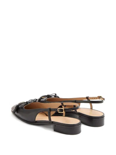 Valentino Valet Du Roi Leather Slingback Ballerina Flat