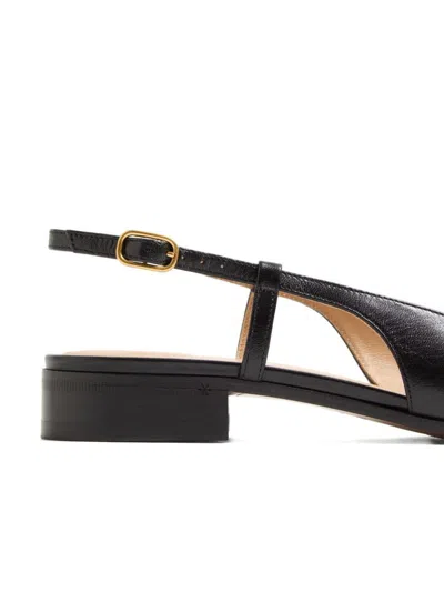 Valentino Valet Du Roi Leather Slingback Ballerina Flat