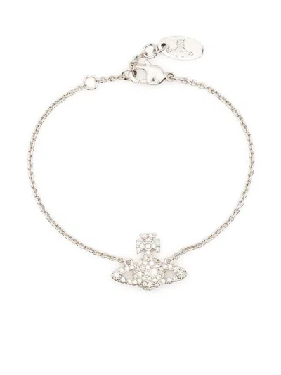 Vivienne Westwood Orb-charm Bracelet In White