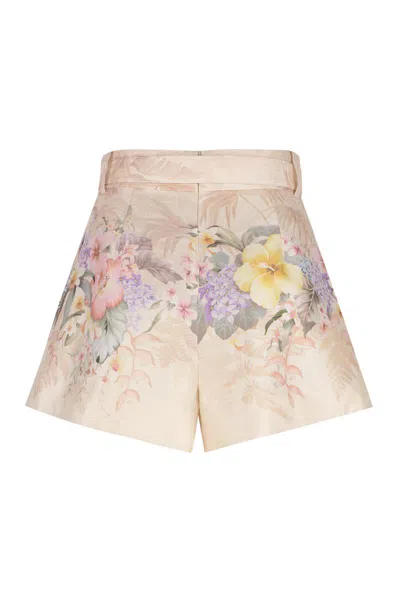 Zimmermann Women Printed Silk Blend Illuminate Shorts