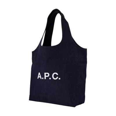 Apc A.p.c. Women Ninon Tote Bag In Blue