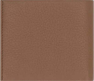 Hugo Boss Boss Logo Leather Wallet In Brown