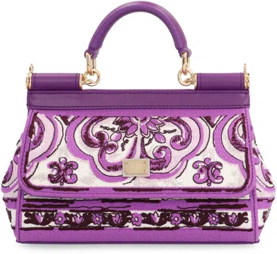Dolce & Gabbana Small Sicily Leather Handbag