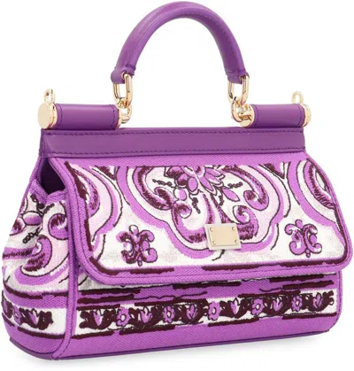 Dolce & Gabbana Small Sicily Leather Handbag