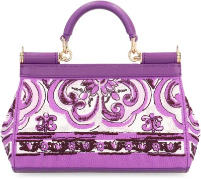 Dolce & Gabbana Small Sicily Leather Handbag