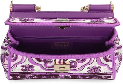Dolce & Gabbana Small Sicily Leather Handbag