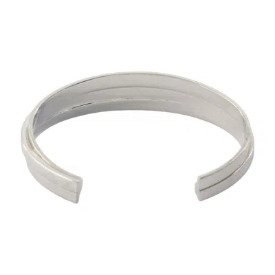 Mm6 Maison Margiela Triple Logo Bracelet In Metallic