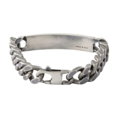 Mm6 Maison Margiela Silver Chain Bracelet In Metallic