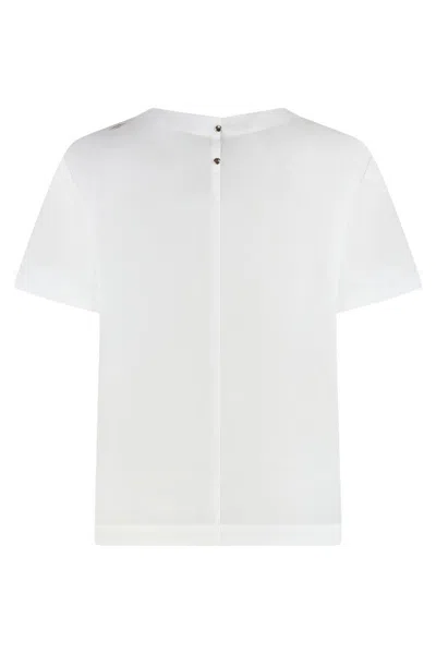 S Max Mara Crewneck T-shirt In White