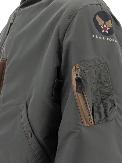 Buzz Rickson's Classic Bomber Jacket In Gray