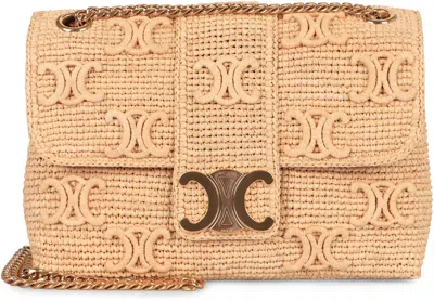Celine Victoire Raffia Crossbody Bag