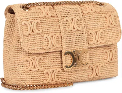Celine Victoire Raffia Crossbody Bag
