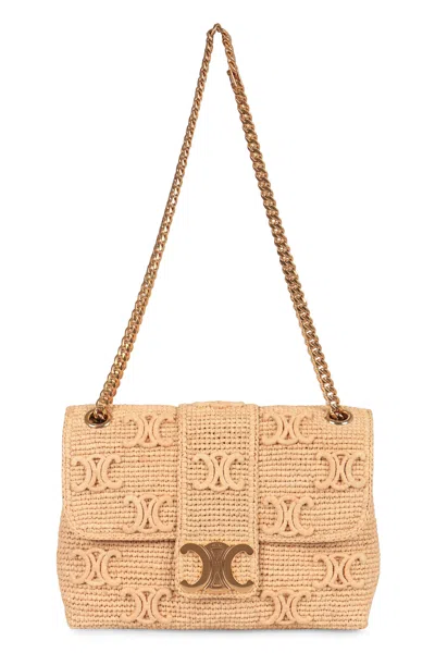 Celine Victoire Raffia Crossbody Bag