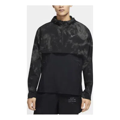 Nike Run Division Flash Running Storm Jacket Black In Blue