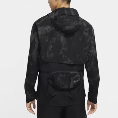 Nike Run Division Flash Running Storm Jacket Black In Blue