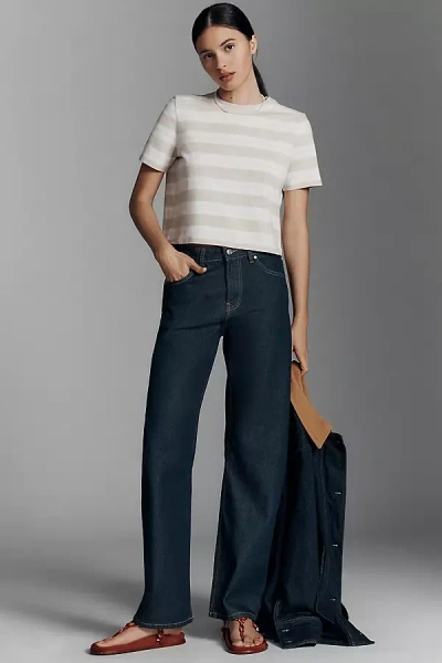 Eb Denim Alda High-rise Tapered Jeans In Neutral
