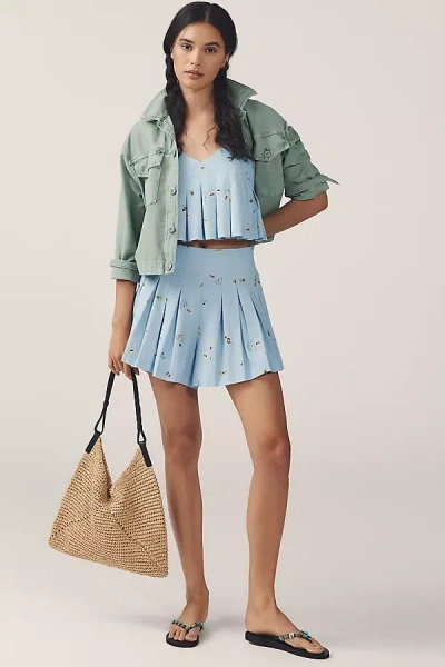 En Saison Zoey Pleated Skirty Shorts
