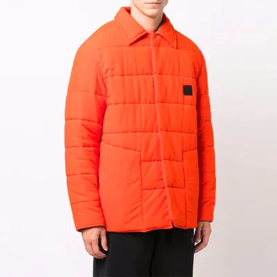 A-cold-wall* Hidden Closure Puffer Jacket In Orange