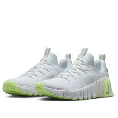 Nike (wmns)  Free Metcon 6 'white Metallic Silver Barely Volt' In White