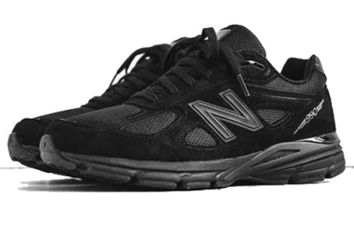 New Balance Men's 990v6 Made In Usa Trainer Shoes In Triple Black In Black