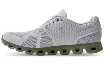 On Running Cloud 5 'glacier Reseda' In Gray