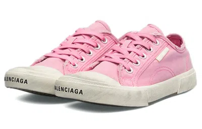 Balenciaga (wmns)  Paris Low Top Sneakers 'washed Pink Cotton And White Rubber'
