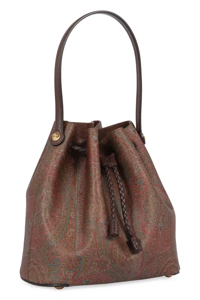Etro Paisley Print Small Bucket Bag